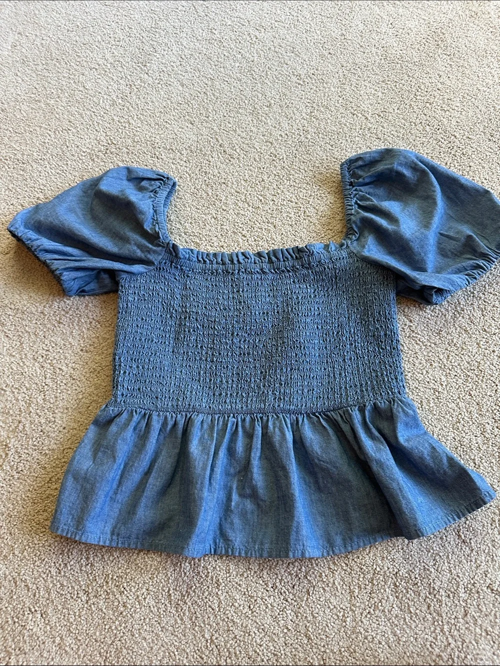 J. crew smocked top